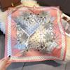 Miling Women's Floral Print Silk Scarf