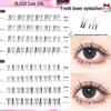 Coolles Thunderbolt Segmented Natural Lower Eyelashes – Small Flame Design with Transparent Stem