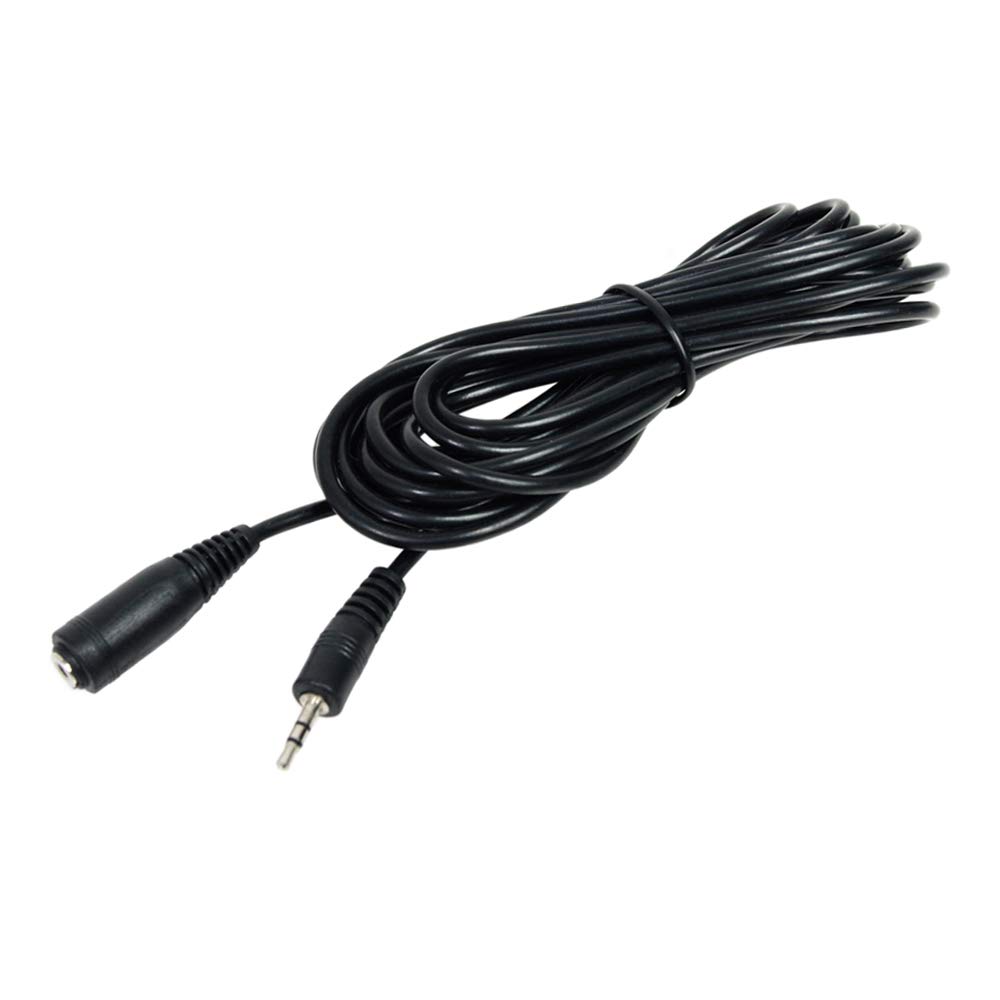 

350cm Male to Female Replacement Canon Shutter Release Extension Camera Stereo IR Remote Cable with Stereo Audio Data Control Fully Molded PVC чорний