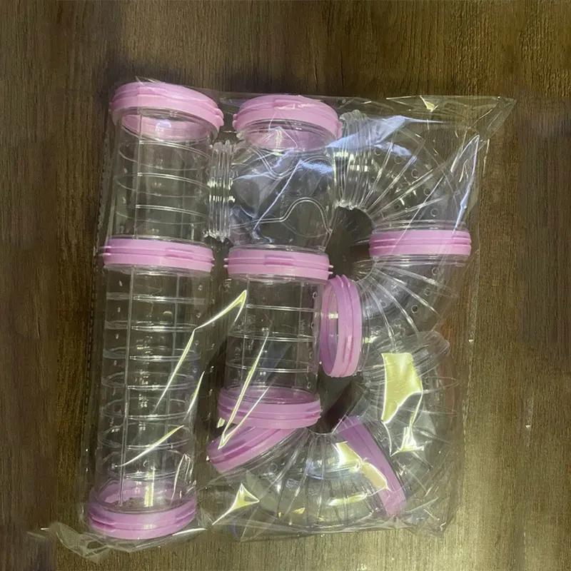 Hamster Coop Tunnel DIY Remodeled Hamster Maze Cage External Tubes Tunnel Set Sports U Pipe Hamster Accessory Pipeline Supplies