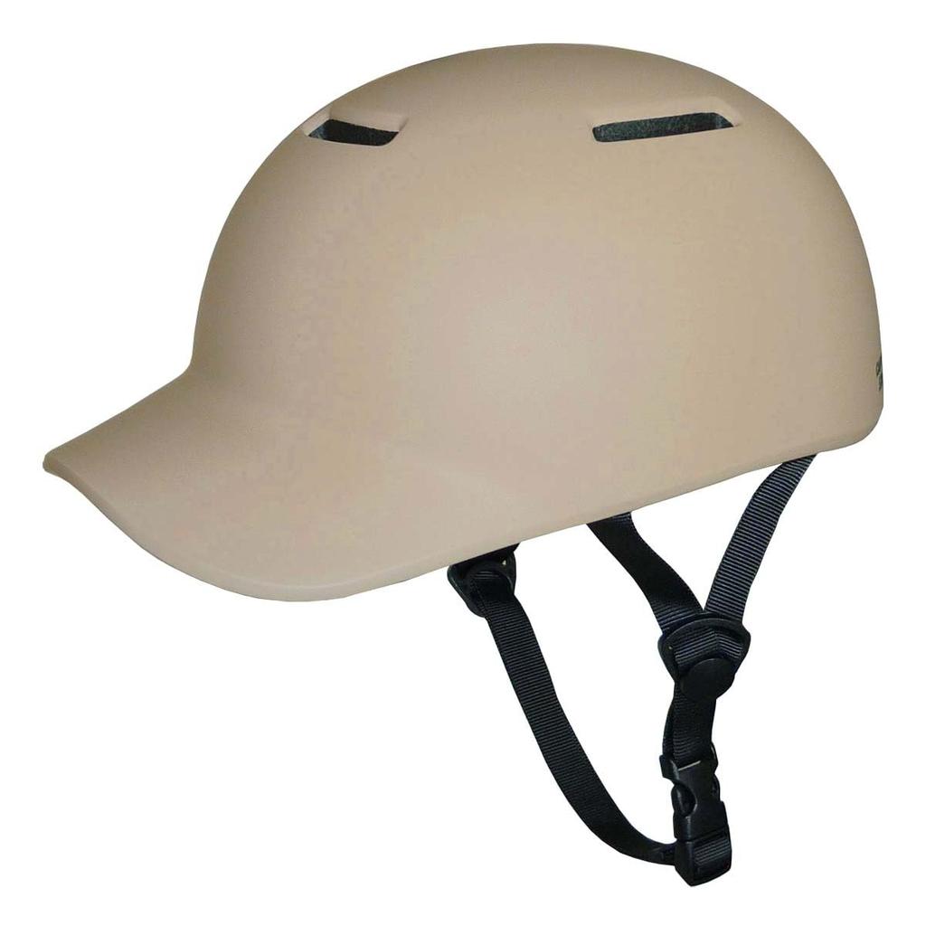 Captain Stag Rapid Bicycle Soft for Teens and Sizes Fits Head Circumferences of Matte Beige Y-6477 Helmet, Shell, Adults, M-L, 55-60cm, BC/SG