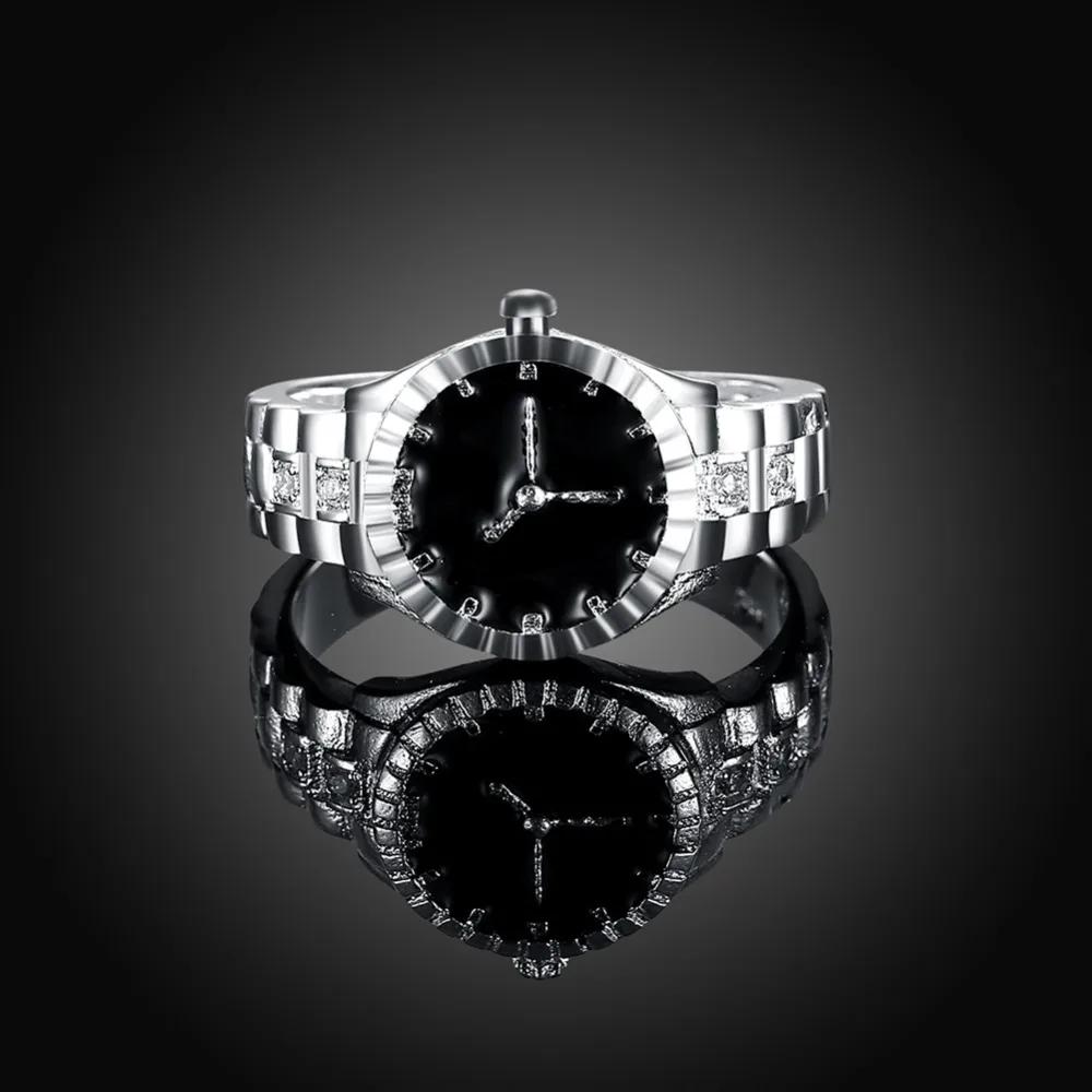 Copper Crystals Rings Christmas Gift for Women Lady Like Watch Style Lovely Wedding Cute Fashion Classic Jewelry
