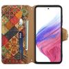 For Samsung Galaxy S24 Case Flip Flower Printing PU Leather+TPU Phone Stand Cover