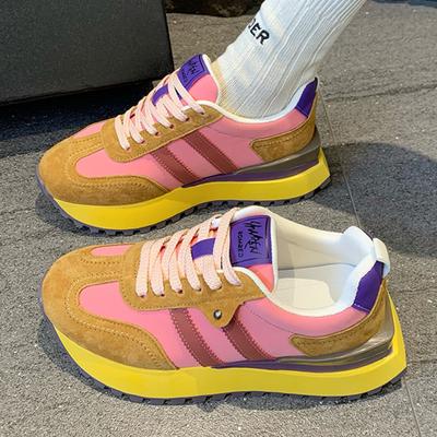 Dames Casual Sneakers Zomerschoenen Mode Ademend Veterschoenen Sportschoenen voor Dames Platform Wandelen Luxe Designer Schoenen
