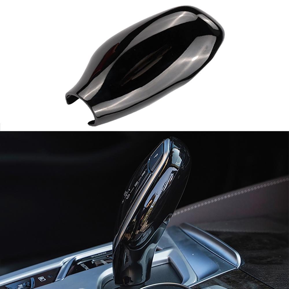 

Carbon Fiber ABS Car Speed Gear Shift Knob Head Cover Trim for BMW 5 6 7 Series GT G32 G30 G11 G12 X3 X4 G01 G02 2016-2025 For Left hand drive чёрный