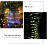 Solar-Powered LED Strip Lights: Colorful Outdoor Christmas Soft Tube with Battery/USB Copper Wire In Seven Rainbow Colors
