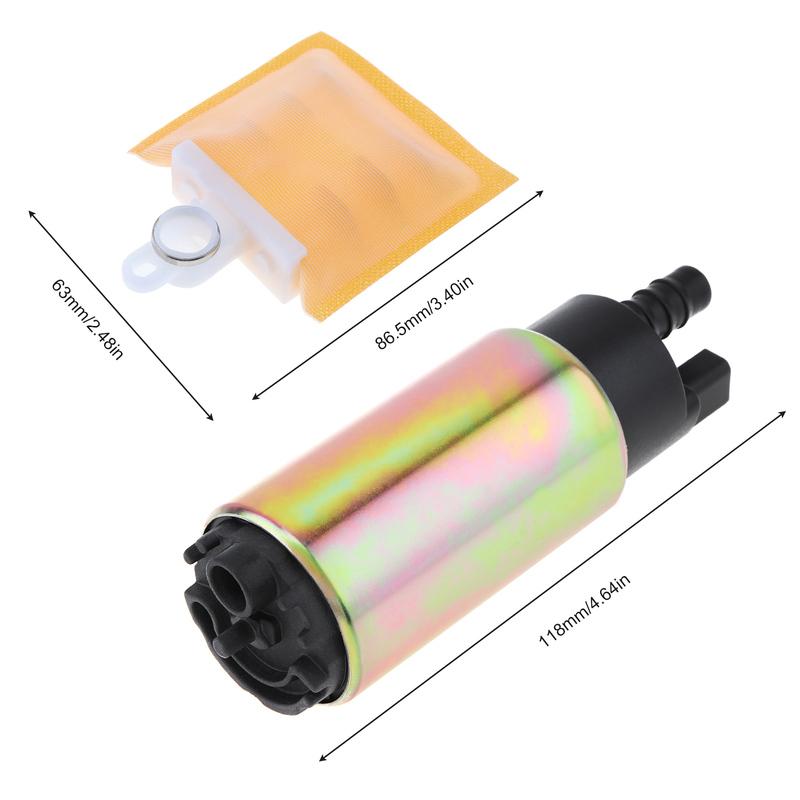 Universal 12V 255LPH Auto High Flow Electric Fuel Pump Fit for Mit-subishi /To-yota/Hy-undai,Electric In tank Gasoline Fuel Pump