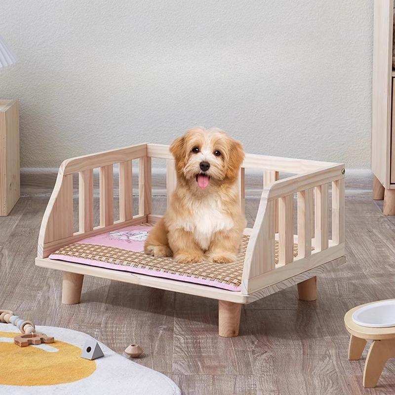 Off-the-Ground Cooling Pet Bed for Medium Dogs & Cats 4-Season Breathable Cat Beds Anti-Slip Raised Design Kennel for Puppies