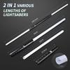 Metal Lightsaber Dueling Smooth Swing Sword Sabre De Luz 7  Color Changing With Sounds  Flashing Toy