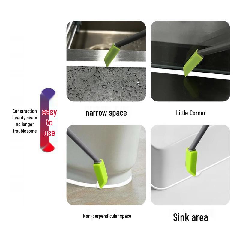 Multi-functional Caulking Tool Set with Stainless Steel Scraper and Grouting Ball for Sealant and Tile Joint Cleaning