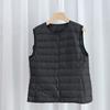 New Light and Thin Collarless Down Vest Women's White Duck Down Liner Thin Down Jacket Pressure Glue Vest Vest