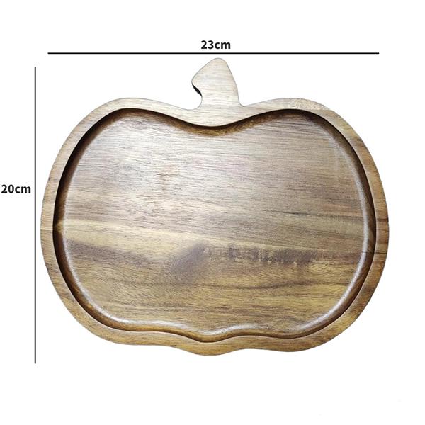 Dishes Plates Customized Wood Service Tray Plate Wooden Coffee Snack Fruit Tea Cake Plate for Home Display Tray