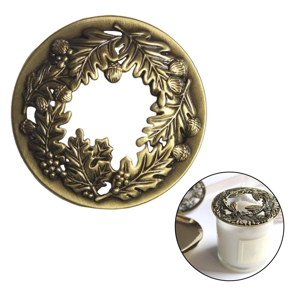 Antique Style Candle Jar Candle Topper Cover Lids Evenly for Home Hotel