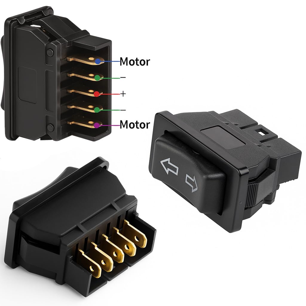 Gebildet Universal 2pcs 5 Pin DPDT DC12V 24V Car Window Momentary Switch Car Control