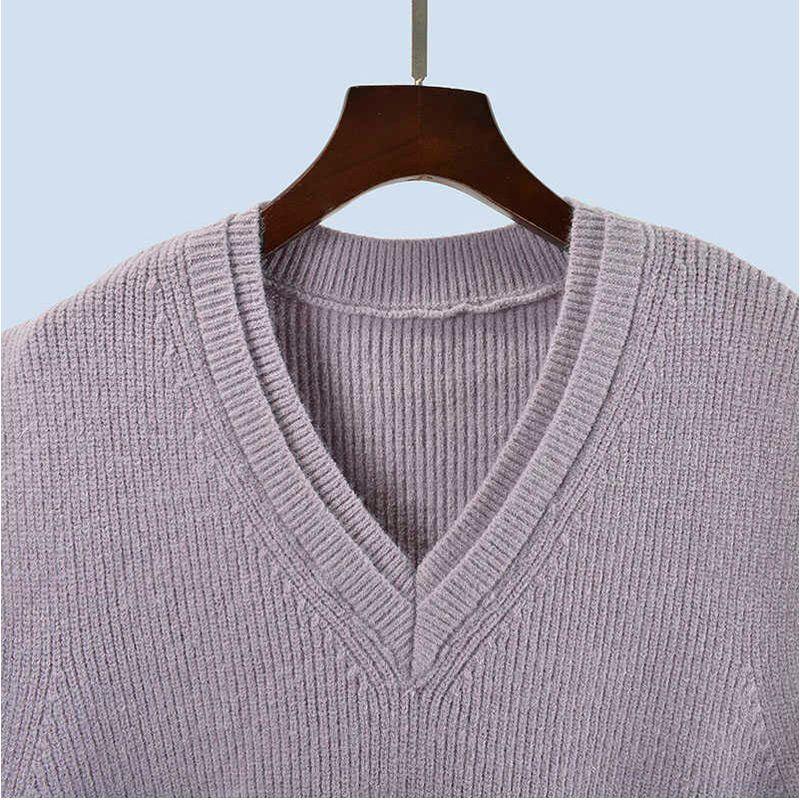 Large Vest Thick Loose Waistcoat Sleeveless Vest Autumn and Winter All-Matching Outerwear Thermal Knitting Sweater Women's Bandage Dress