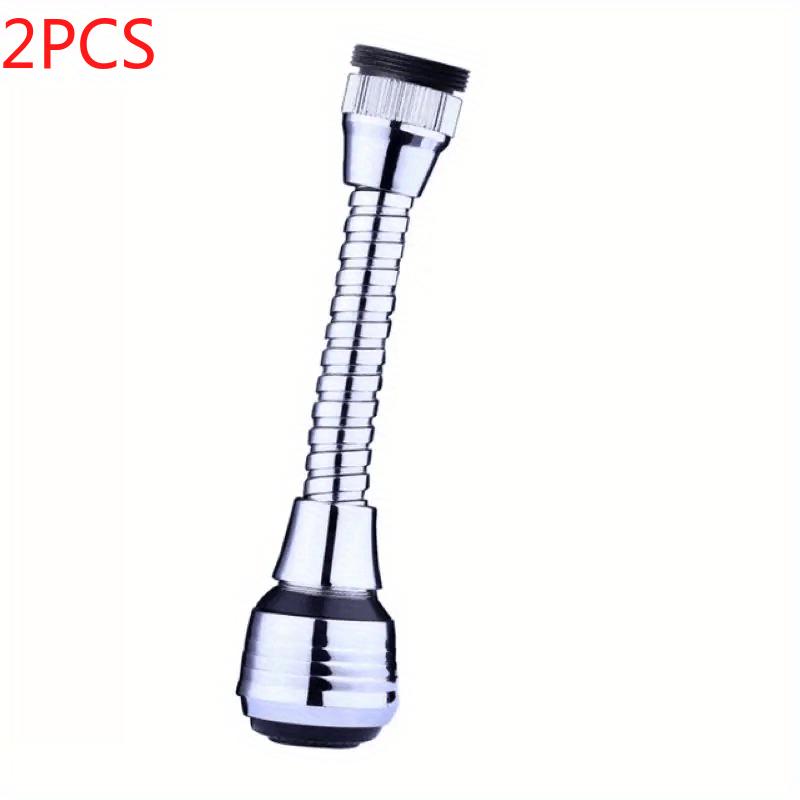 

2 шт. Аэратор для крана с вращением на 360°, Двухрежимный водосберегающий удлинитель для крана высокого давления, Пластиковая брызгозащищенная насадка-распылитель для крана, Аксессуар для ванной 2pcs