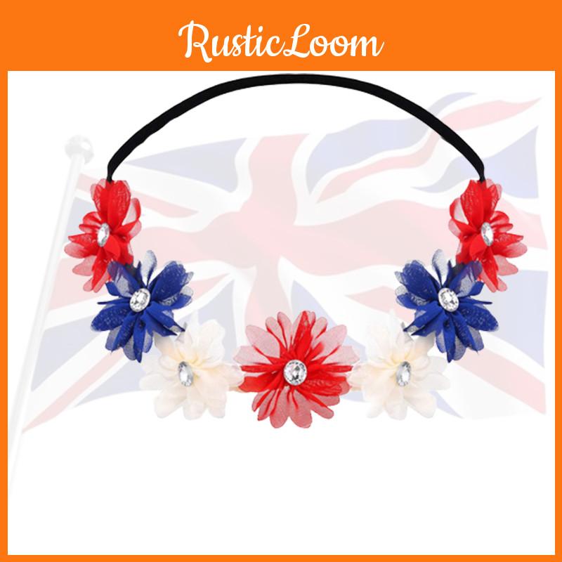Lebensechter patriotischer Kranz-Stirnband für Unabhängigkeitstagsfeier