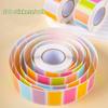 Colored Labels Stickers 500PCS Moving Box Labels Removable Rectangle Moving Labels Stickers Adhesive Solid Colors Tags