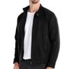 Men's Solid Color Zipper Jacket Men's Casual Suede Workwear Jacket