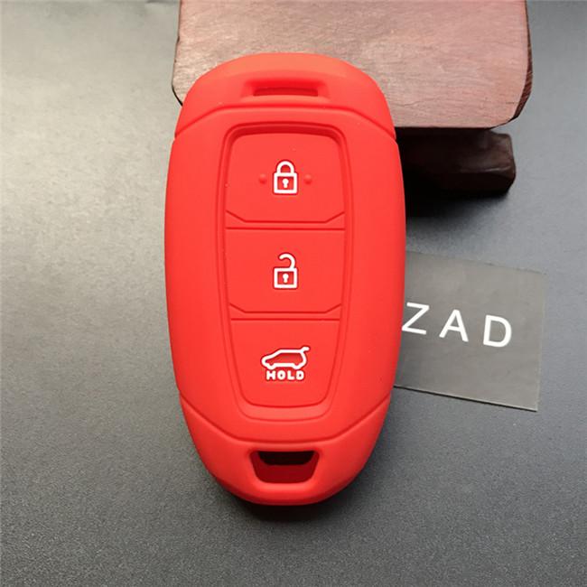 3 button silicone car key case cover for hyundai LA FESTA kona 2021 Creta 2 solaris i30 ix35 Azera ELANTRA GRANDEUR IG key