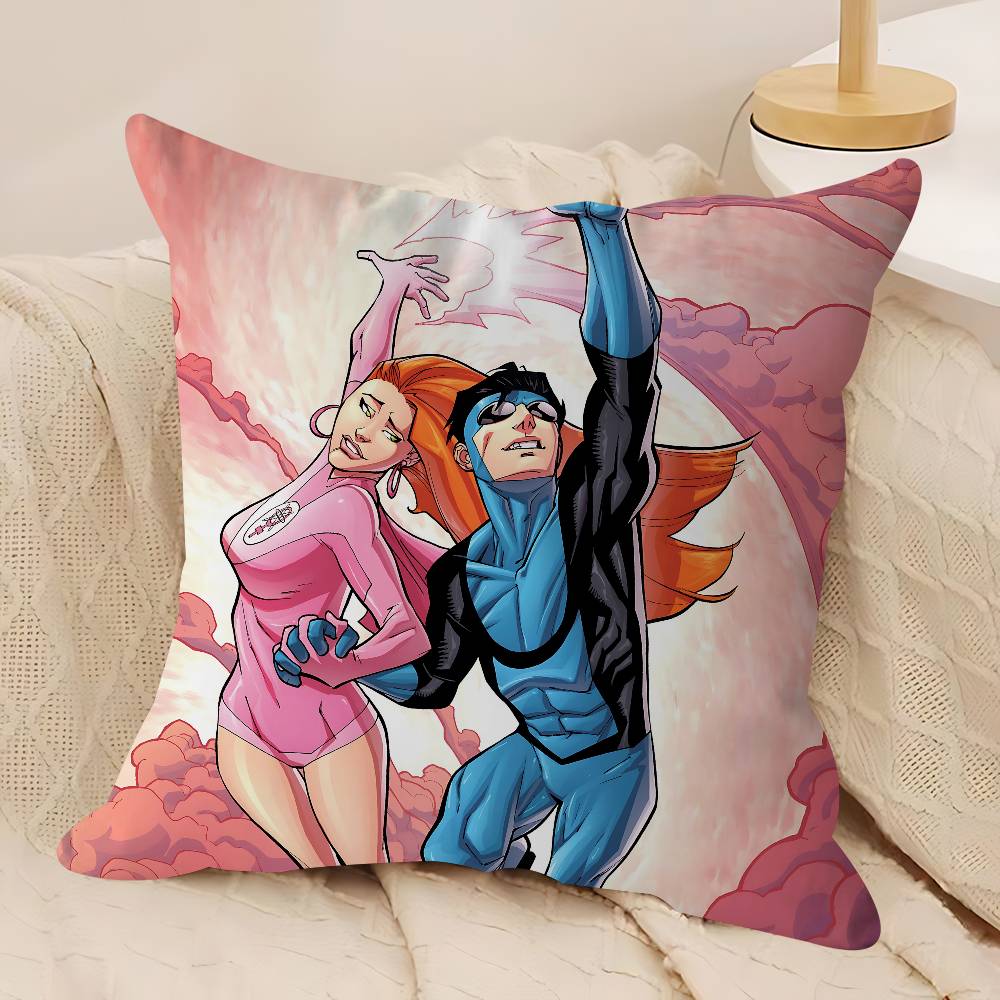 Tecknad I-Invincible Lönndesign Kuddfodral Glad Höstskörd Dekor Högtidsdekorati Kuddfodral