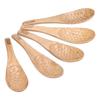 5Pcs Soup Spoon Fish Shaped Carved Wooden Rice Spoon Kitchen Tool for Mixing Cooking