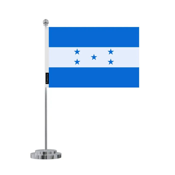 Drapeau De Bureau - Multicolore - Honduras - 14 X 21 Cm - Polyester - Impression Recto/verso