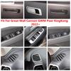 Dashboard Air AC Vents / Window Lift Panel / Glove Box Sequin Trim Accessories For Great Wall Cannon GWM Poer Kiong