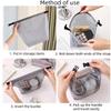 Waterproof Cosmetic Storage Bag Large Capacity Fitness Clothing Swimming Handbag Portable Shopping Travel Buckle Type Mesh Bags