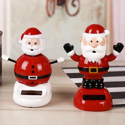 Car Ornament Creative Solar Swing Doll Shaking Santa Claus Gift Cartoon Christmas Gifts Car Decoration for Children