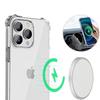 Plain Airbag Shockproof Transparent Silicone Case For iPhone 16 17 15 14 Plus 13 12 Mini 11 Pro Max 16e Ultra Thin Clear Cover