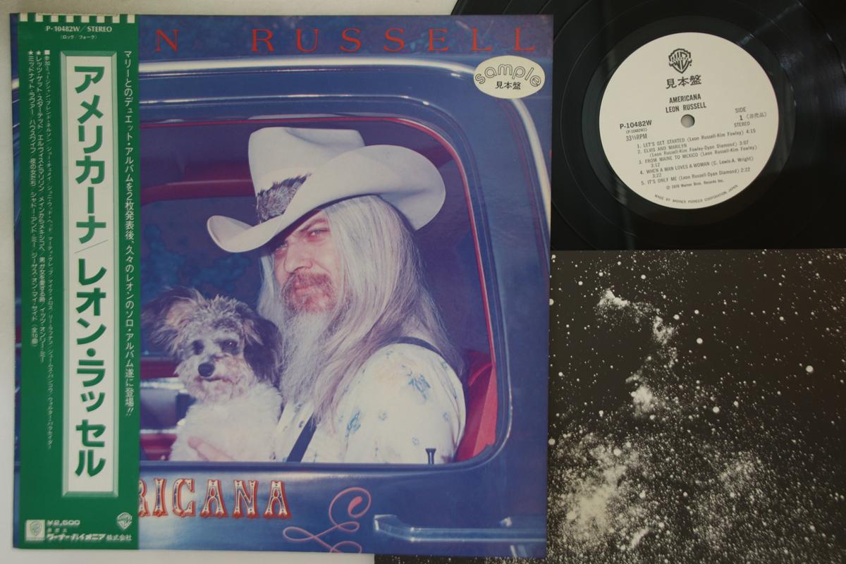 

LP Record LEON RUSSELL - Americana P10482WPROMO WARNER BROS 1978 Japan Obi Rock Used