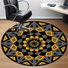 1pc Kaleidoscope Pattern Office Round Area Rug, Indoor Mat Suitable ForOffice, Under Office Chairs Bedroom Living Room Home Decor, Room Deco D004