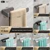 Modern Minimalist Aluminum Towel Bar For Hotel Bathroom With Antibacterial Coating