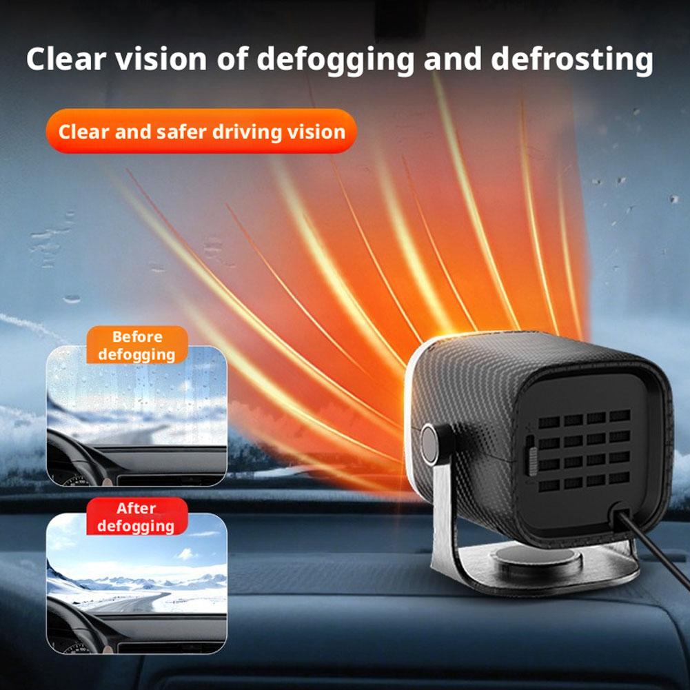 Car Heater 12V/24V Electric Cooling Heating Fan Electric Fan Windshield Car Defogging Defroster Demister Supplies Heater L9R1