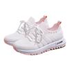 Women's Breathable Sports Single Shoes Spring Casual Mesh Flyknit Sneaker Lightweight Little White Shoes 36-40