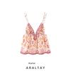 Araltay Fashion Style Women's New Casual Sequin Embroidery Decoration Tops Vacation Sexy Backless Spaghetti Straps Vest
