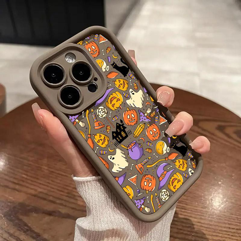 Halloween Happy Ghost Soft Silicone Case For Samsung Galaxy S21 S22 S23 S24 FE Plus S25 Ultra A15 A35 A54 A55 Soft Cover
