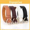 Black Belt Leather Women Premium Decorative Jeans Strap Metal Student Waistband
