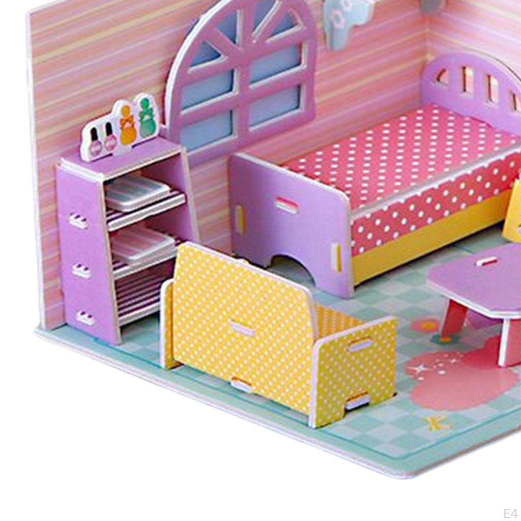 Building Model DIY Kits Paper and Foam Board, Creative Craft, 3D Jigsaw Puzzle Toys for Kids,