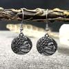 Vintage Sun God Apollo Drop Earrings Women Stainless Steel Greek Mythology Jewelry Lucky Amulet Norse Charm