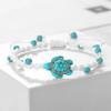 Braccialetti Intrecciati Bohémien in Pietra Naturale da 4 mm Braccialetto Fatto a Mano con Ciondolo Tartaruga Gioielli alla Moda Curativi Regali per Uomini Donne