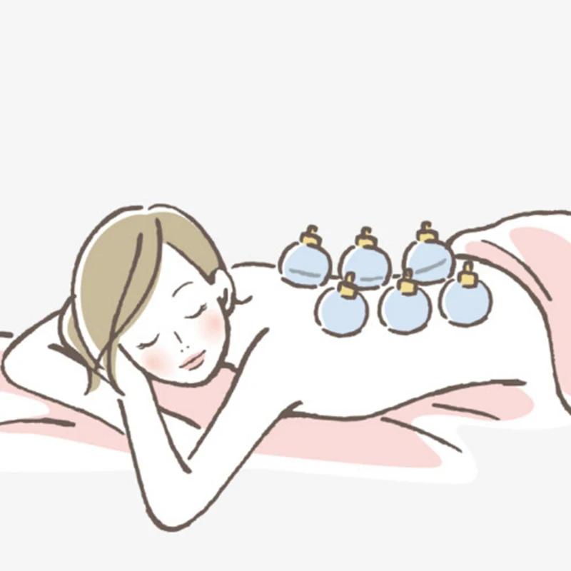 3 Pcs set Thickened explosion-proof Curved Vacuum C1 Cups Cupping for Joint Suction Chinese Massage Traditional