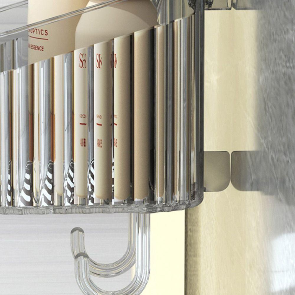 Punch Free Shower Storage Rack Organizer Bathroom Shower Basket Suction Cup Shelf  Home