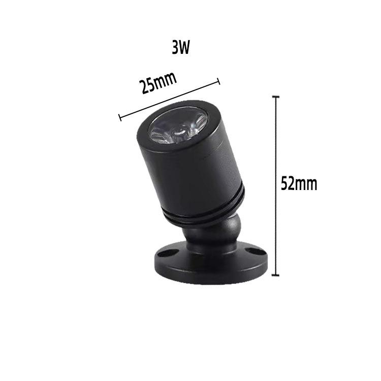 Lumină LED Mini pentru Expunere Figurine - 1W3W Spot Montat la Suprafață pentru Bijuterii & Ceasuri