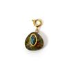 1 Piece 304 Stainless Steel Natural Stone Charm Pendant 14K Gold Plated Multicolor Drop Star For DIY Jewelry Making Findings