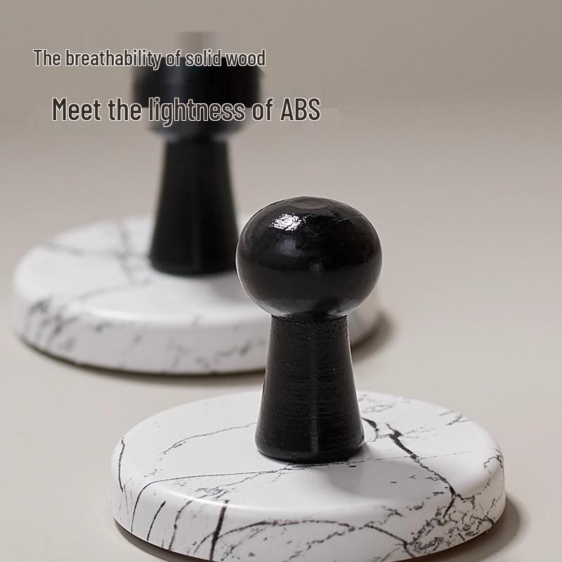 Newcomer Discount: Strong Adhesive No-Drill Suction Cup Hook with Wood & Marble Grain, Free Shipping