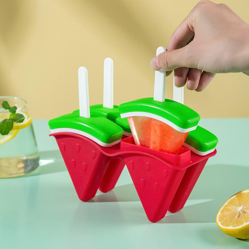 Eiscreme-Form mit Deckel, Wassermelonenform, DIY hausgemachte Eis-/Eiscreme-Form, gefrorener Saft, Milch, Küche, Eiscreme-Herstellungswerkzeuge