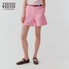 Women's Linen Blend Casual Shorts