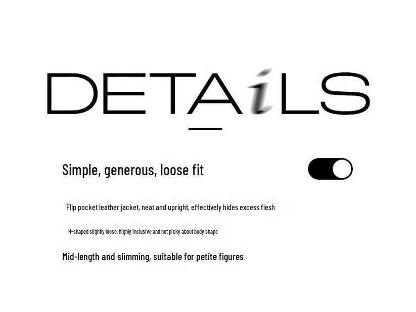 2025 Spring Women's Solid Color Loose PU Leather Stand Collar Jacket Coat Z8805